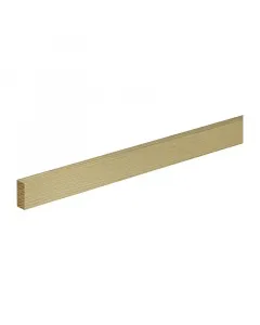 Lapos léc tömör luc- és erdeifenyőből, 100×2,9×1,3 cm méretben kezeletlen felület, amely festhető, pácolható vagy lakkozható k