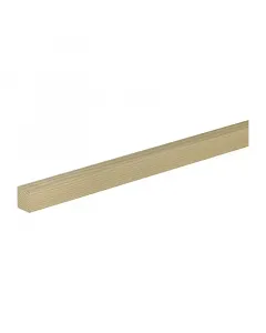 Fenyő négyszögléc, 100 × 2,3 × 1,9 cm-es méretben kezeletlen felület, amely festhető, pácolható vagy lakkozható könnyen vágha