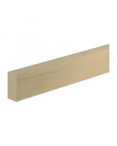 Léc tömör luc- és erdeifenyőből, 240 × 2,9 × 6 cm méretben kezeletlen felület, amely festhető, pácolható vagy lakkozható könn