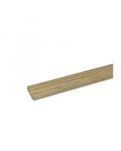 Homorú léc tömör luc- és erdeifenyőből, 240×2,9×2,9 cm méretben kezeletlen felület, amely festhető, pácolható vagy lakkozhat�