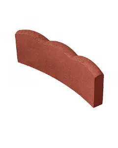 Anyagában színezett beton 30°-os ív 4,5 cm vastag 18 cm magas toscana színű fagyálló