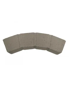 Anyagában színezett beton 60°-os ív 8 cm vastag szürke színű fagyálló anyagszükséglet: 6 db/kör