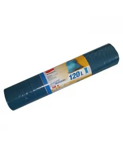 Quickpack - zárószalagos szemeteszsák (120l, kék, 10db)