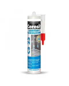 Nedvesség hatására kötő ceresit szaniter szilikon tartós tömítést biztosít vizes helyiségekbentrio protect formulával ellátott 