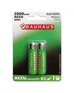 Bauhaus - tölthető ceruzaakku (aa, 2300mah, 2db)