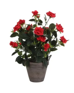 Mica decorations - selyemvirág (rózsa, piros, 33cm)