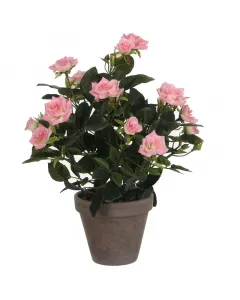 Mica decorations - selyemvirág (rózsa, rózsaszín, 33cm)