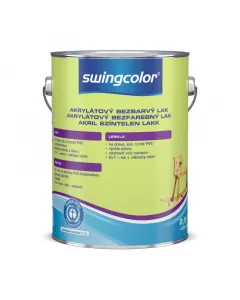 Swingcolor 2in1 akril lakk fához, fémhez és kemény pvc-hez Ütés- és rázkódásálló 2in1 - vízbázisú festék + alapozó gyermekj