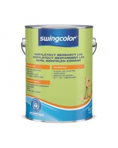 Swingcolor 2in1 akril lakk egészséges otthon: hydroplus-technológia, oldószermentes fa, fém, kemény pvc felületekre 2 az 1-ben: vízb