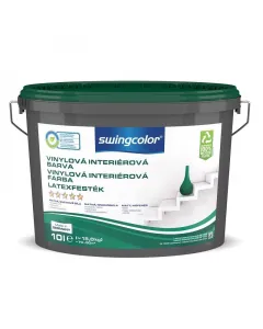 Beltéri falfesték felhasználására optimalizált swingcolor márkájú diszperziós festékkönnyű felhordás biztosítja a gyors munka