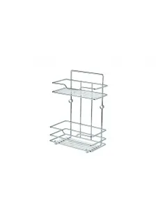 2 szintes krómozott 25 x 14 x 35,5 cm minőségi alapanyagból könnyen tisztítható