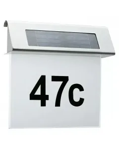 Az energiatakarékos paulmann fali lámpa beépített led-del biztosítja a házszám jól láthatóságátcsak 0,2 w teljesítményű, így
