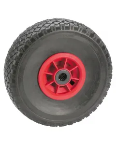 Anyaga: műanyag, poliuretán teherbírás: max. 100 kg Átmérő: 260 mm agyméret: 20 x 75 mm defektmentes kialakítás
