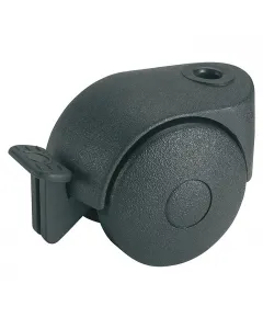 Anyaga: műanyag teherbírás: max. 20 kg csap: 8 mm kerékátmérő: 40 mm fékezhető