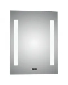 Modern megjelenés 2 függőleges fénycsík, összesen 96 db led-del led-órával és billenőkapcsolóval megfelelő fényviszonyokat biz