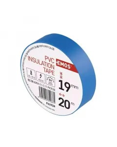 Emos szigetelőszalag hossza: 20 m színe: kék anyaga: pvc szélessége: 19 mm