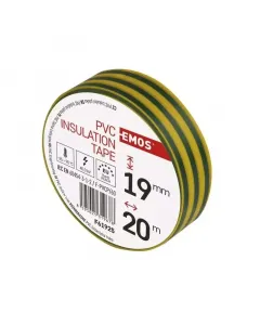 Emos szigetelőszalag hossza: 20 m színe: zöld-sárga anyaga: pvc szélessége: 19 mm