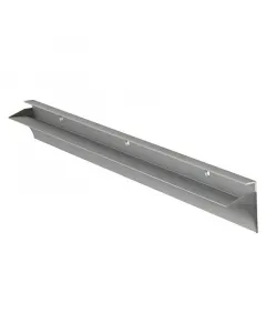 Polctartó sín moduláris polcrendszerhez 60 cm hosszúság eloxált alumínium kivitel max. 35 kg terhelhetőség dolle rail rendszerhez k