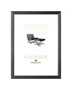 Fekete színe modern, elegáns megjelenést biztosít képkeret mérete: 40 x 50 cm tartós alumínium anyag  rugalmas felhasználás - egy