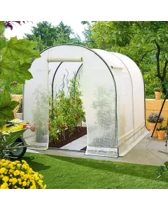 Alapterület: 3,24 m2 Áttetsző hálós fólia 5% uv-védelemmel stabil acélváz ellenálló membrán egyszerű telepítés