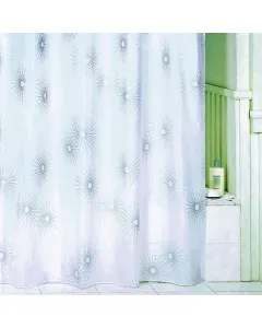 Venus suns - zuhanyfüggöny (textil, ezüst, 240x200cm)