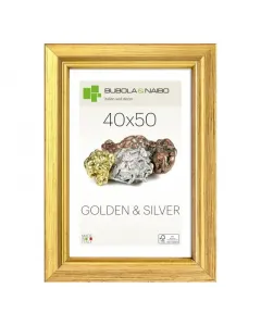 Keret anyaga: fa kép mérete: 40 x 50 cm arany színű könnyen tisztítható fsc tanúsítvánnyal