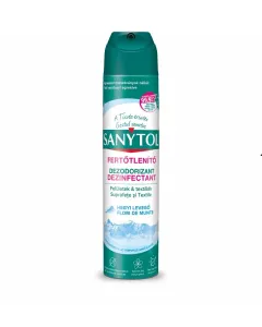 Fertőtlenít textílián is alkalmazható illat: hegyi levegő Űrtartalom: 300 ml