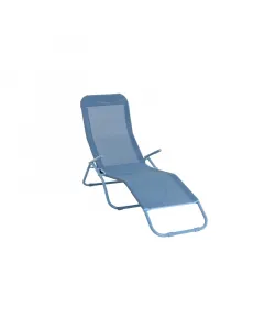 Sunfun marissa napozóágy lagúna kék színben acél vázszerkezet 137 x 59 x 104,5 cm textil fekvőfelület Összecsukható kivitel