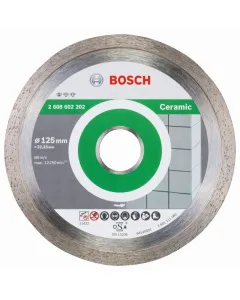 Csempe, kerámia és porcelán vágására gyémántbevonatú vágóél szakadozás nélküli vágás Átmérő: 125 mm furatátmérő: 22