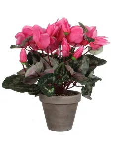 Mica decorations - selyemvirág (ciklámen, rózsaszín, 30cm)