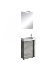 Riva elegance - komplett mosdóhely (ezüstszürke, 45cm)