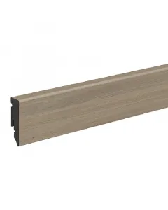 Laminált padlóhoz ideális profiles and more szegélyléc strapabíró, vízálló kivitelben240 cm hosszú, 50 mm magas és 15 mm vastag 