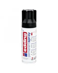 Edding 5200 premium festék spray, matt fekete szín, ral 901, erős fedőképességgel szinte minden felületre használható, pl. fa, fé