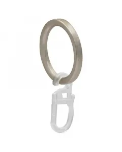 Expo ambiente függönykarika akasztóval nemesacél hatású karika karika belső átmérő 26 mm, külső átmérő 34 mm 16 mm-es, 16/19 