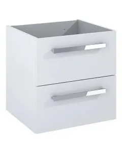 Mérete: 46 x 52 x 52 cm csillapított záródású, kétfiókos kivitel magasfényű, fehér színű rögzítés módja: fali előre össz