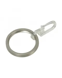 Expo ambiente függönykarika akasztóval kiváló minőség Ø16 mm-es karnisokhoz Átmérő: 34 mm a csomag tartalma: 10 db karika és 10 