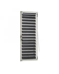 Helytakarékos kialakítás ideális bukóablakokhoz textilhatású rögzíthető ragasztással, fúrással vagy akasztással
