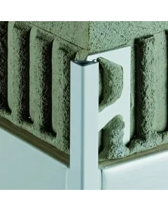 SchlÜter-systems pvc élvédő mérete: 10 x 2500 mm, anyaga: pvc színe: fényes fehér fugakamrával masszív és ellenálló