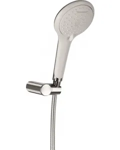3 funkciós kézizuhany króm/fehér színű, fényes felület easy clean vízkőmentes rendszer