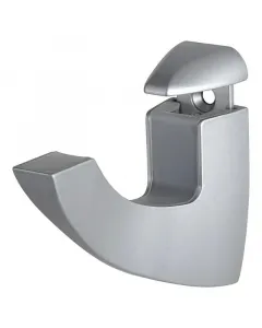 Polctartó konzol beltéri polcokhoz 5–40 mm polcvastagsághoz klipszes, falra szerelhető kivitel max. 25 kg terhelhetőség 2 db ezüst 