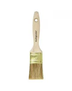 Swingcolor premium lazúrozó ecset 4 cm munkaszélességgel hollester sörtekeverékkel natúr fa nyéllel bel- és kültéri használatra