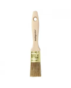 Swingcolor premium lazúrozó laposecset 3 cm munkaszélességgel hollester sörtekeverékkel natúr fa nyéllel bel- és kültéri haszná