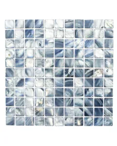 Quadrat mix sm 2582 mozaikcsempe természetes kőből fényes felületű mozaiklap 30×30 cm-es méretű hálóra ragasztott hátoldal a k�