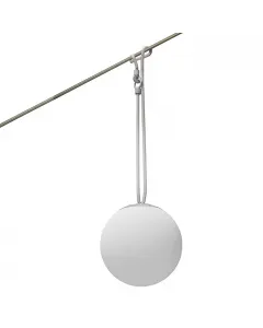 Bauhaus ball - függeszthető szolárgömb (led, Ø20cm, szürke)
