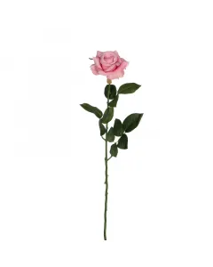 Mica decorations - selyemvirág (rózsa, rózsaszín, 66cm)