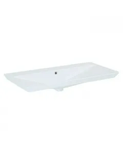 Kerámia telepítési mód: beépíthető szögletes kialakítás csaplyukkal és túlfolyóval