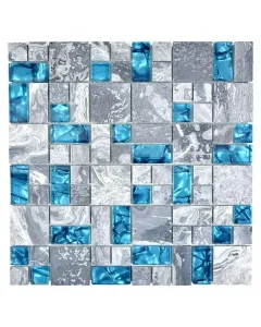Xcm mc589 - mozaik mix (szürke/kék, 30x30 cm)