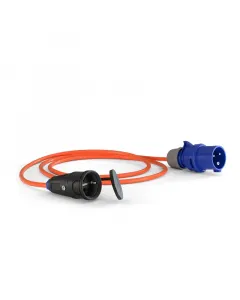 Commel marinko cee hosszabbító marinflex® kábellel 1,5 méter hosszú narancssárga kábel ip44 védettség kültéri használatra 16 a,