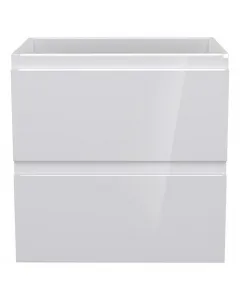 2 fiókos mérete: 60 x 46 x 60 cm fehér színű magasfényű kivitel rögzítés módja: fali előszerelt állapotban