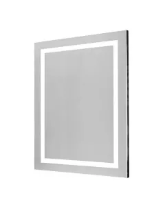 Mérete: 60 x 80 cm  matt antracitszínű élek beépített led-világítással kapcsolóval